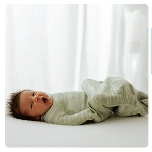 Swaddelini Bamboo Blend Mint Sage Swaddle Sleep Sack Size Small 6-12lbs Newborn
